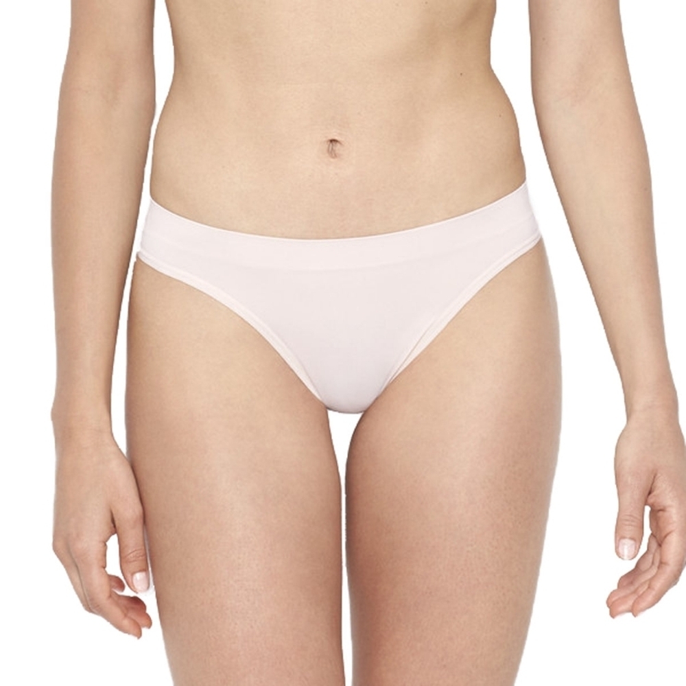 BeMe NYC Women's Invisibles Thong Panties In NUDE NWT L